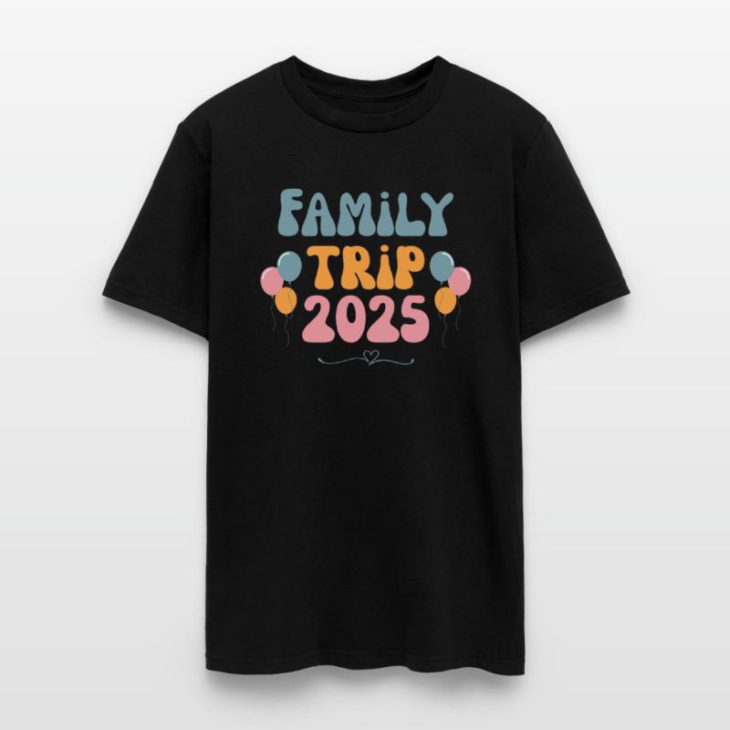 Family Trip Tshirt Retro 2025 Family Vacation Gift