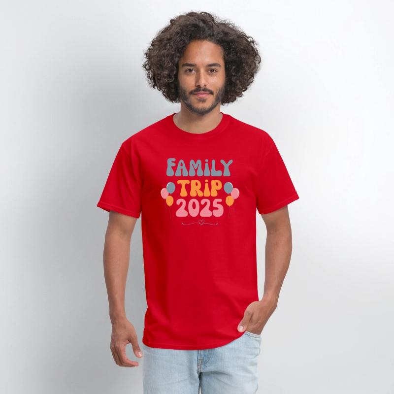 Family Trip Tshirt Retro 2025 Family Vacation Gift