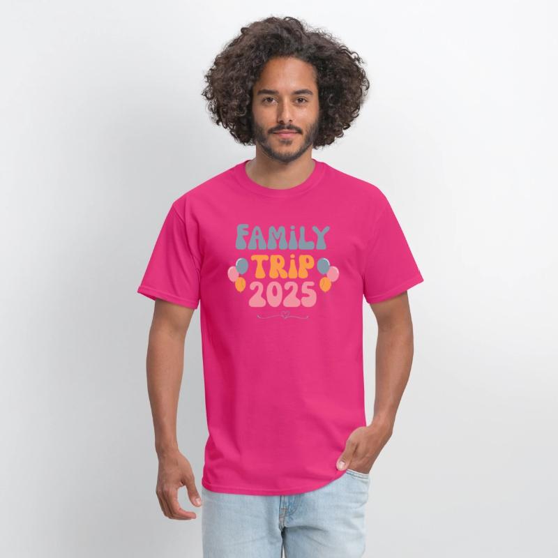 Family Trip Tshirt Retro 2025 Family Vacation Gift