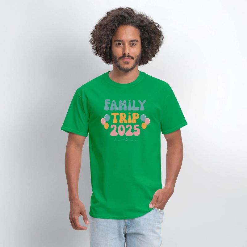 Family Trip Tshirt Retro 2025 Family Vacation Gift