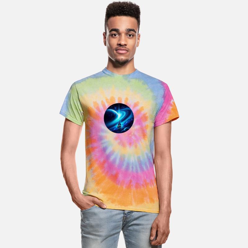 Fantasy sailboat in Saturn universe