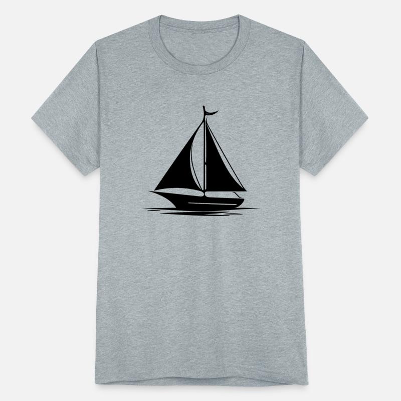 Fast Sailing Boat With Set Sails