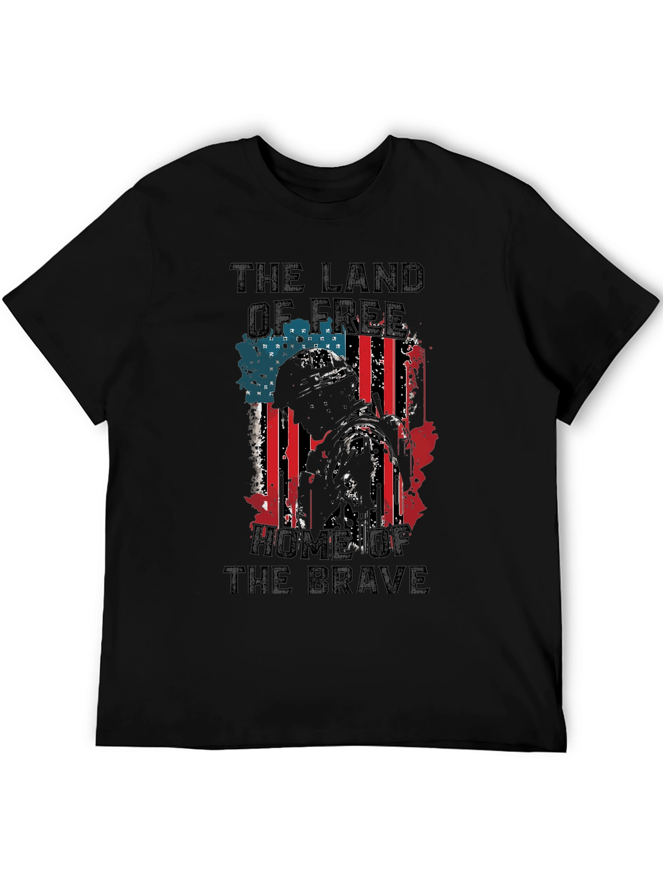 Patriotic USA Flag Graphic Print T-Shirt