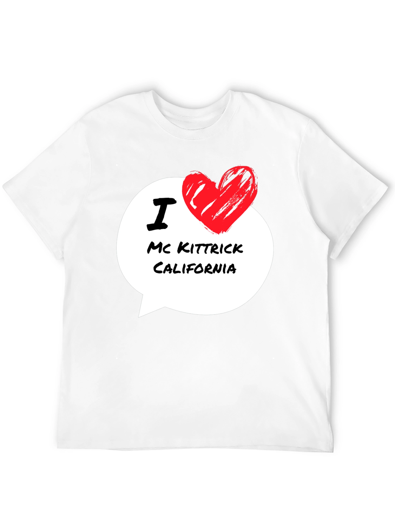 I Love Mc Kittrick California Black T-Shirt