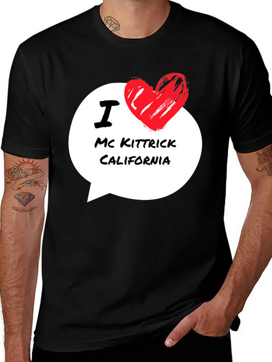 I Love Mc Kittrick California Black T-Shirt