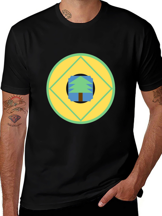 Geometric Tree Graphic Tee