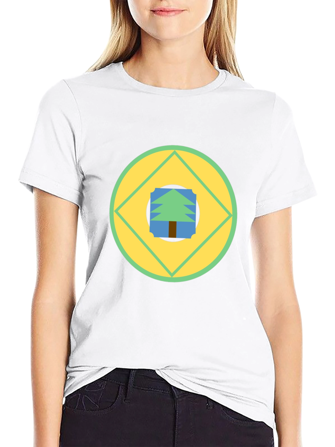 Geometric Tree Graphic Tee