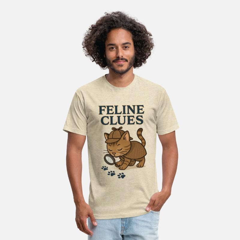 Feline Clues Detective Cat Illustration