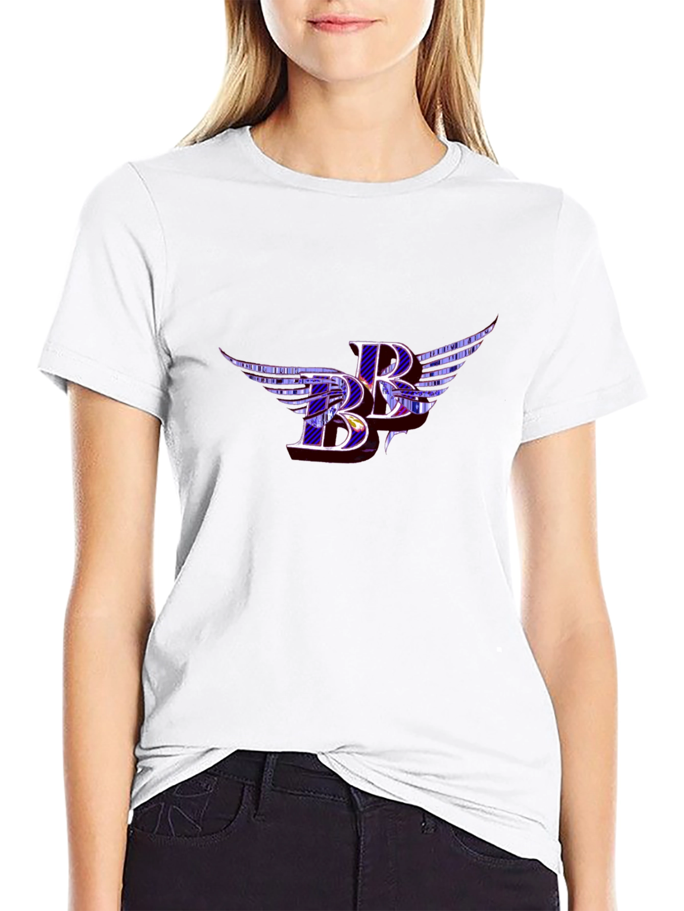 Winged BB Logo Black T-Shirt