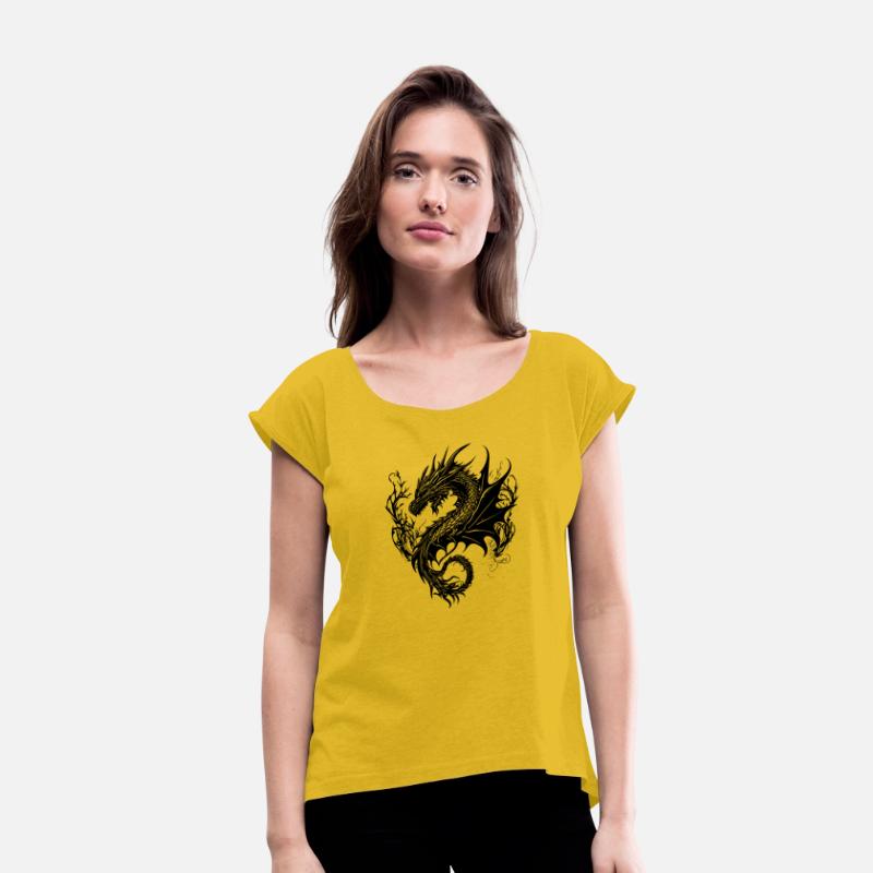 Fierce Vintager Dragon In Scale Dress