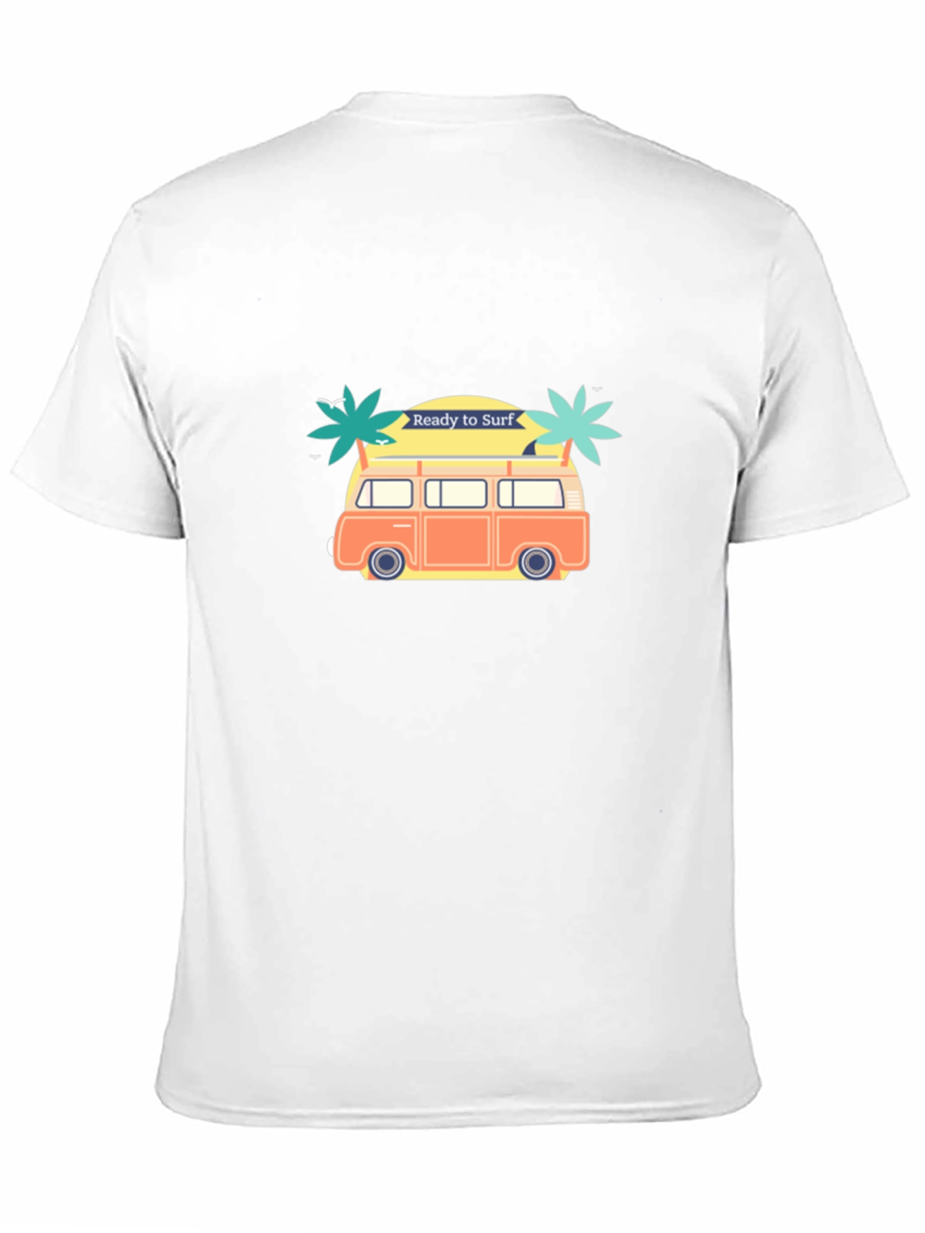 Ready to Surf Black Graphic T-Shirt