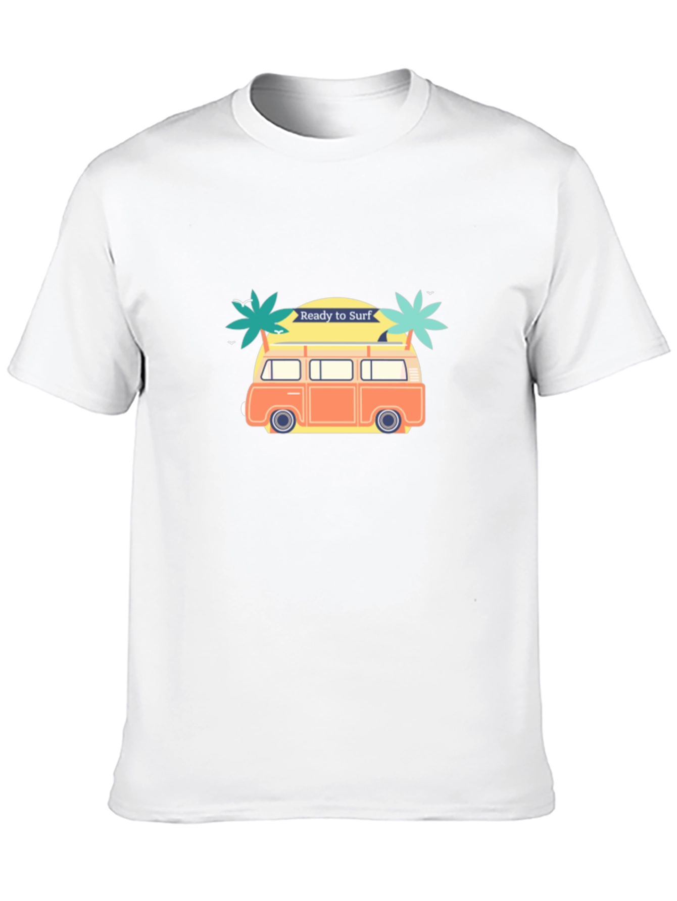 Ready to Surf Black Graphic T-Shirt