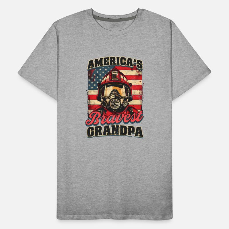 Firefighter Grandpa Americas Bravest Grandpa