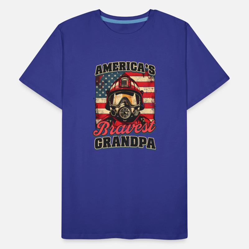 Firefighter Grandpa Americas Bravest Grandpa