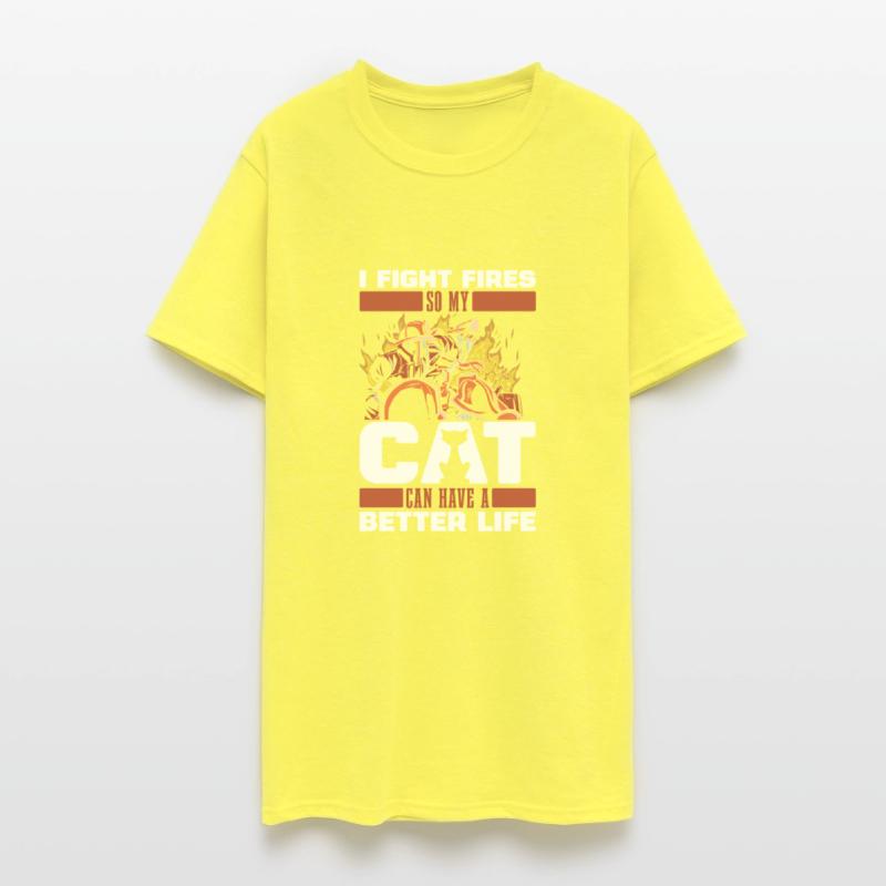 Firefighter Thin Red Line Cat