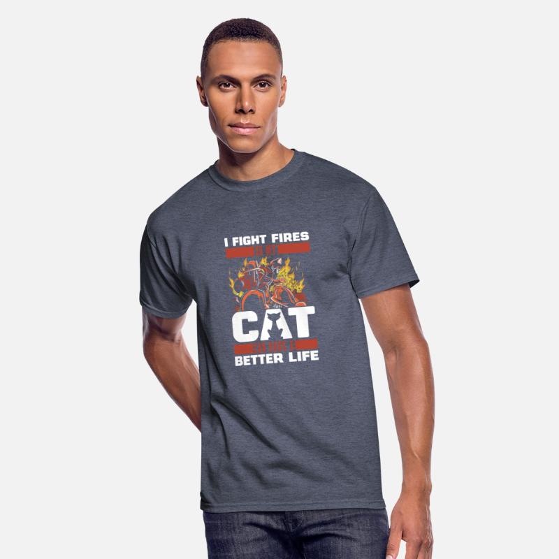 Firefighter Thin Red Line Cat