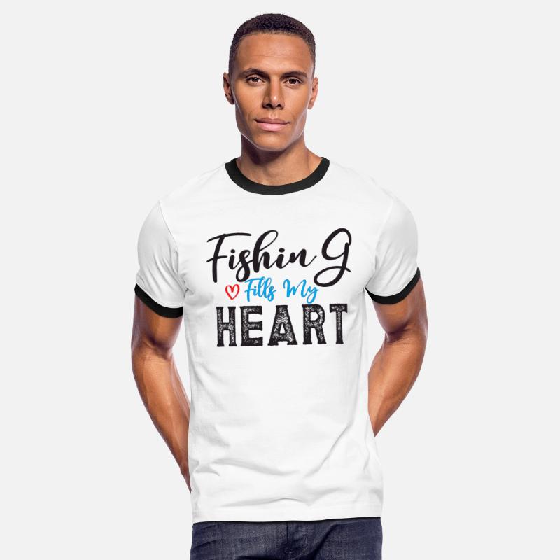 fishing fills my heart, funny cute quote