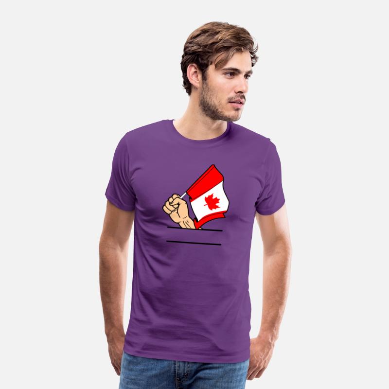 Flag Canada fist text space