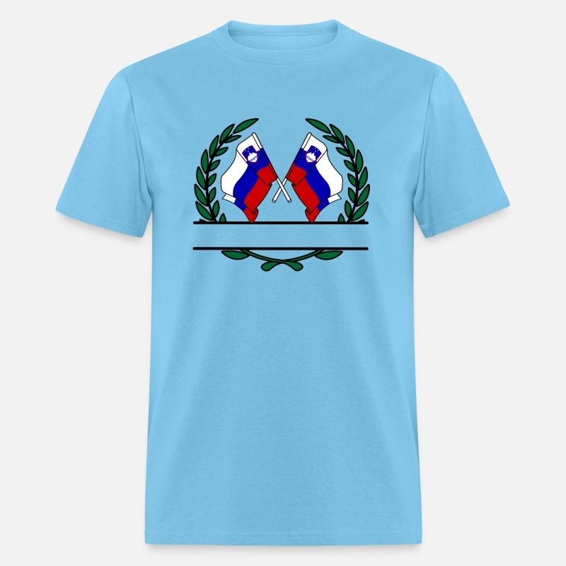 Flags Slovenia laurel wreath banner