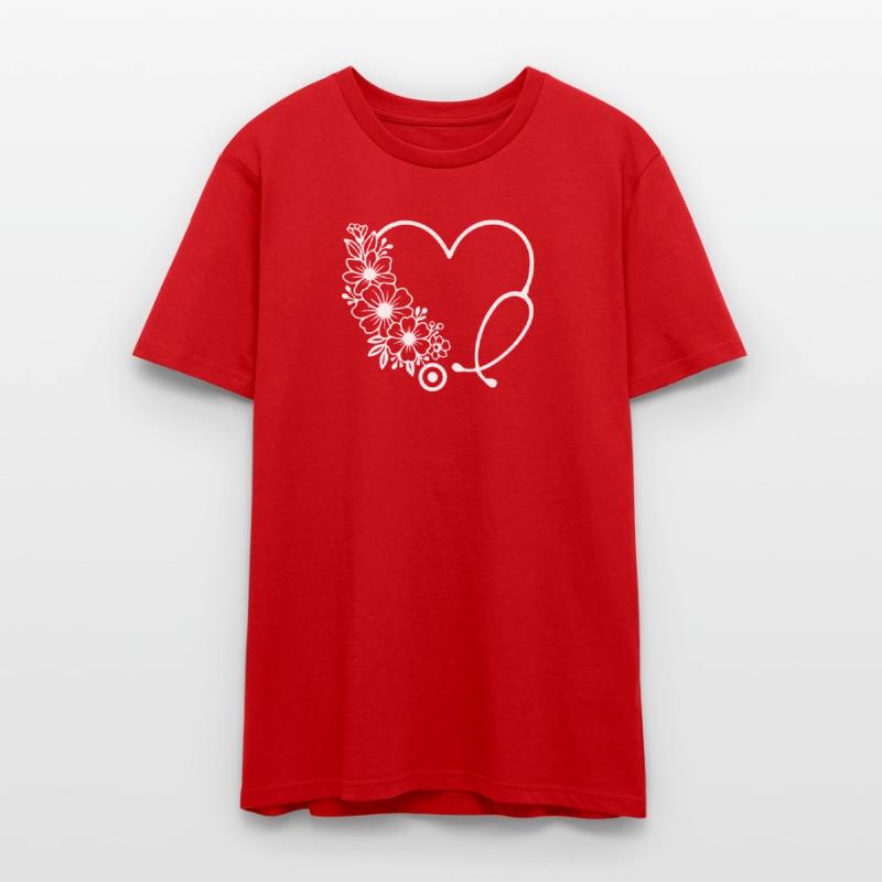 Floral Heart Stethoscope Medical Design