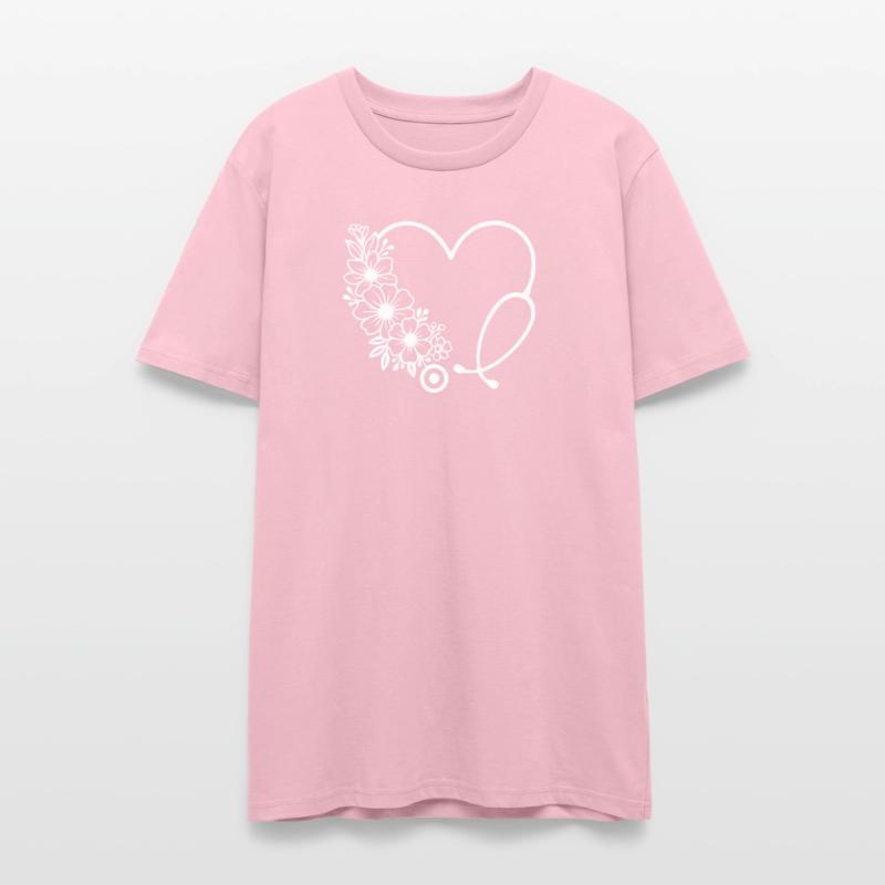 Floral Heart Stethoscope Medical Design