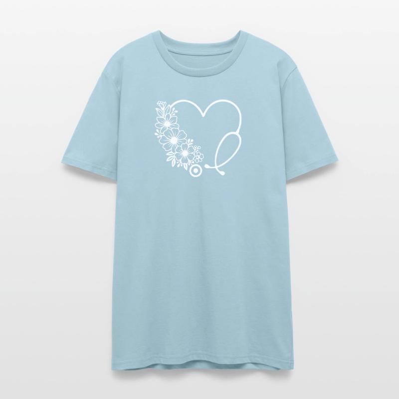 Floral Heart Stethoscope Medical Design
