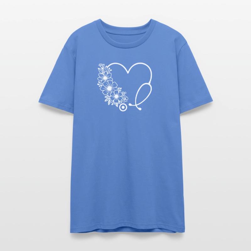 Floral Heart Stethoscope Medical Design