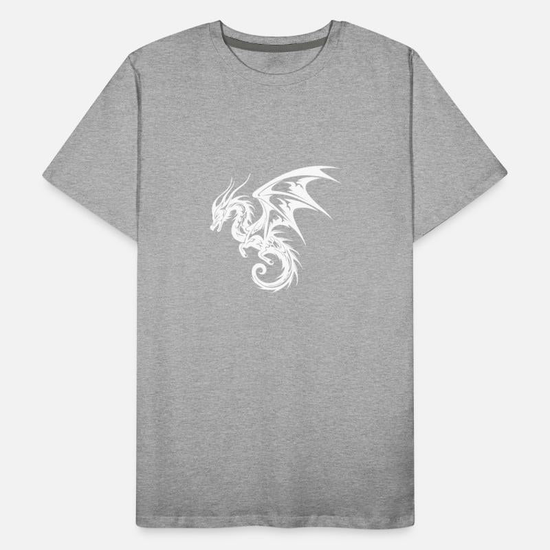 Flying Chinese Dragon In Tattoo Style