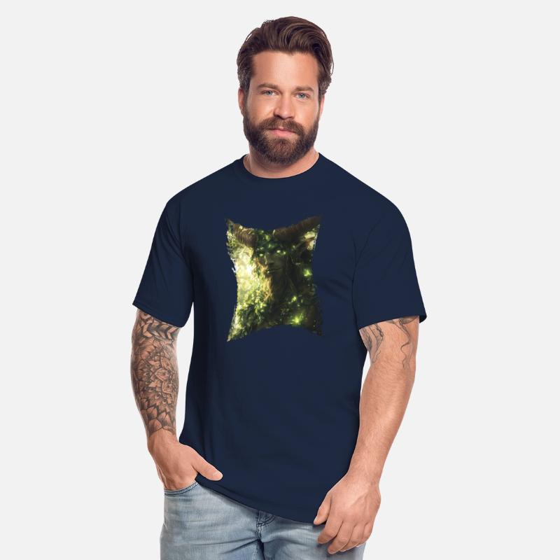 Forest Spirit with Glowing Eyes and Nature Power