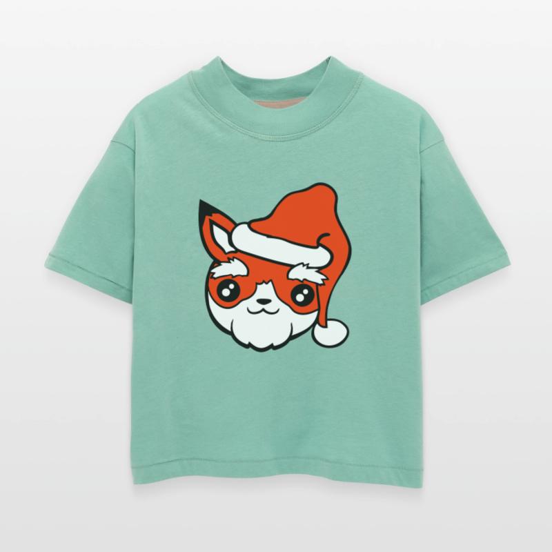 Fox Gift Santa Old Claus Christmas Hat Fun Present