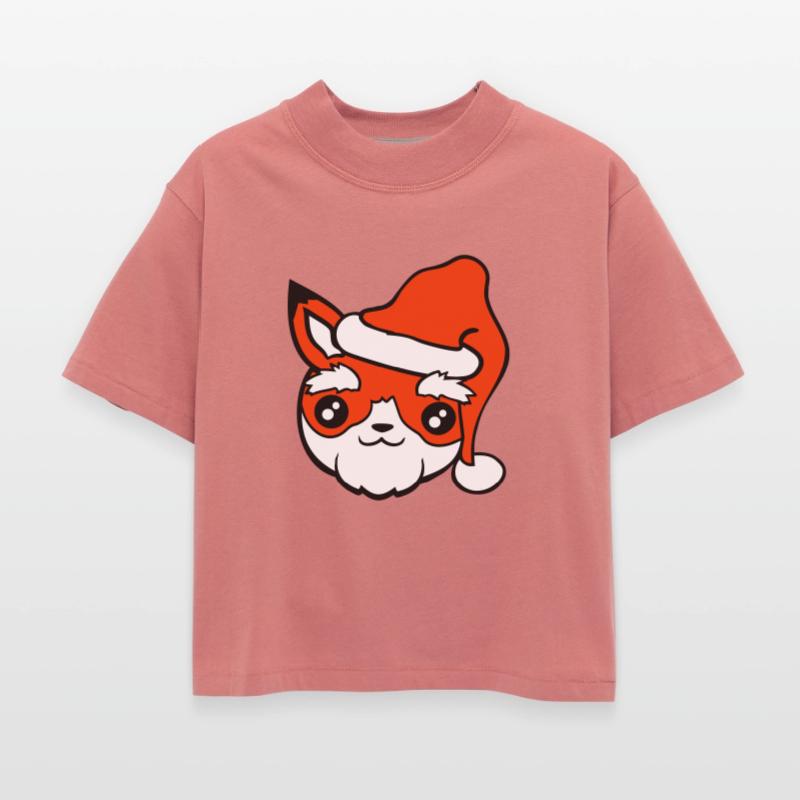 Fox Gift Santa Old Claus Christmas Hat Fun Present