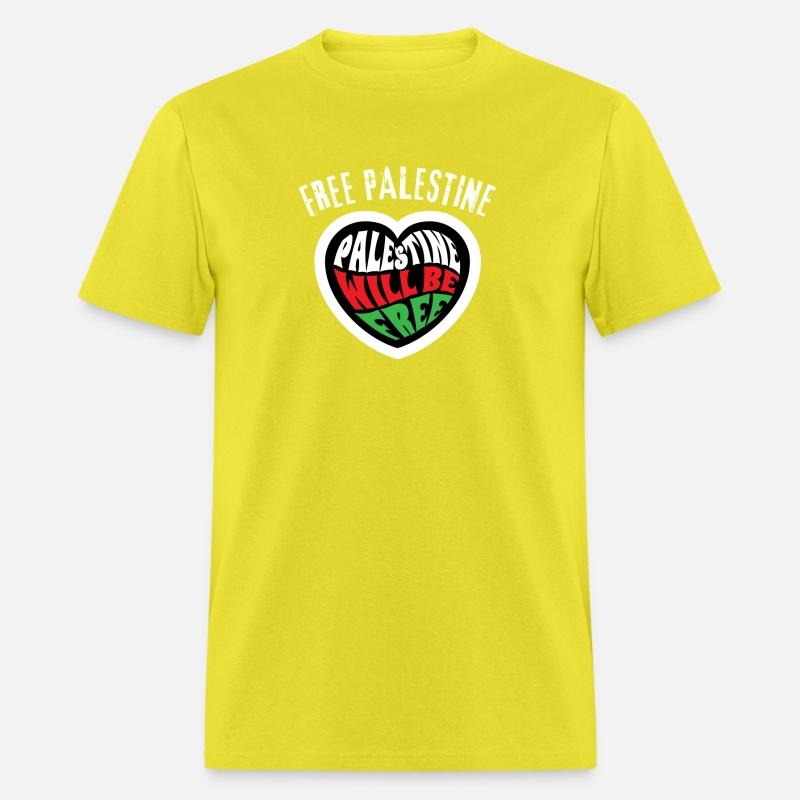 Free Palestine Will Be Free Sticker, Heart Shape S