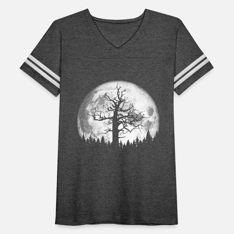 Full Moon Minimalist Creepy Tree