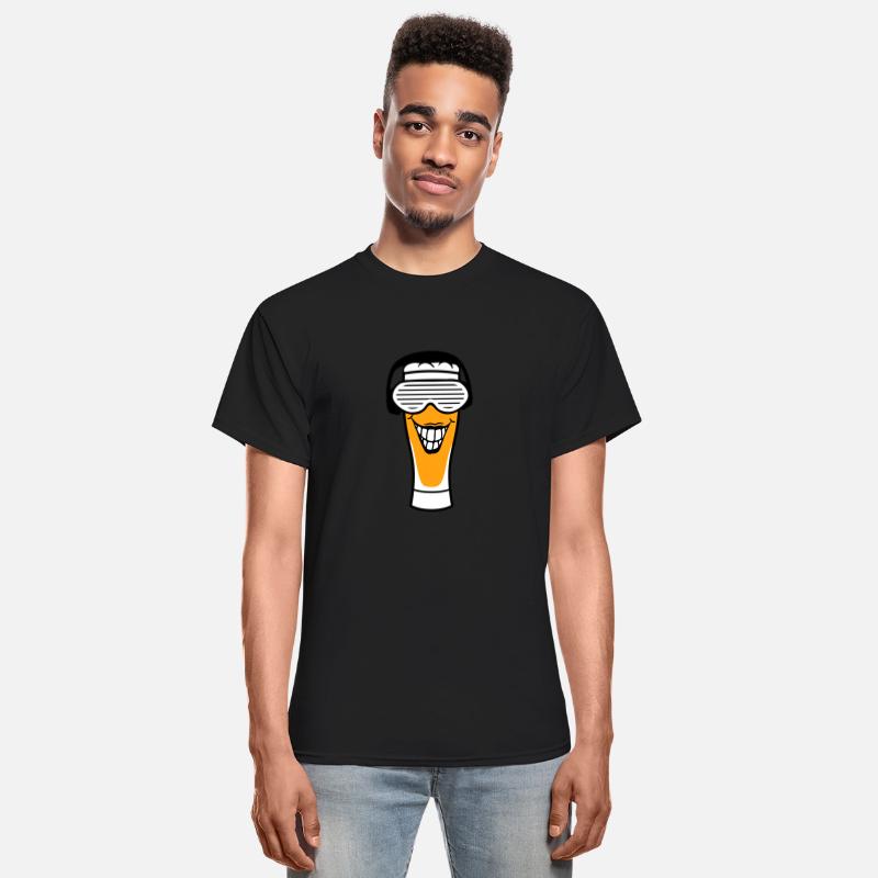 Funny Alcohol Beer Glass Face Smiling Music Party