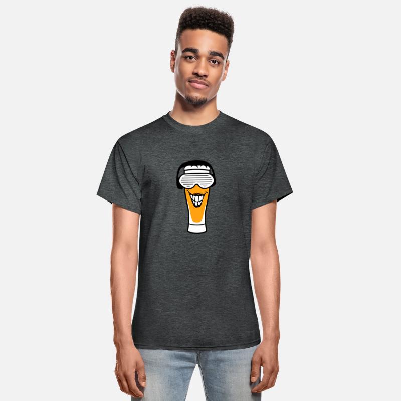 Funny Alcohol Beer Glass Face Smiling Music Party