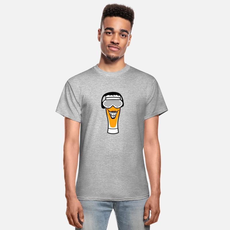 Funny Alcohol Beer Glass Face Smiling Music Party