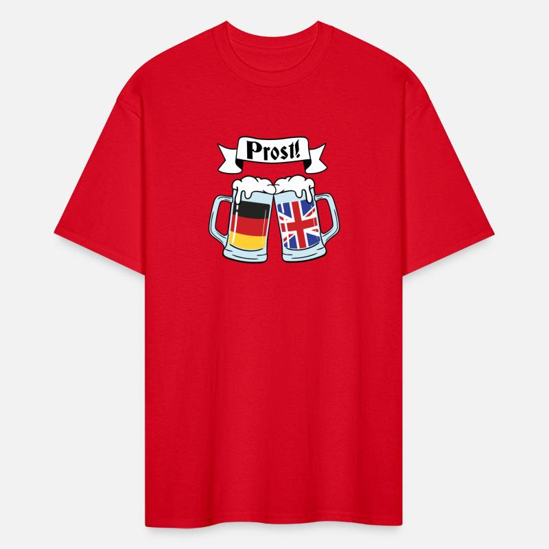 Funny Beer, Prost - United Kingdom Germany Flag