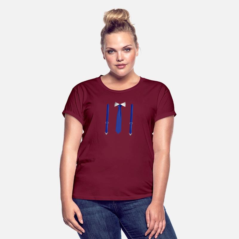 Funny BlueTie with Suspenders Perfect Wedding