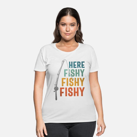 Funny Fishing Graphic - Here Fishy Vintage