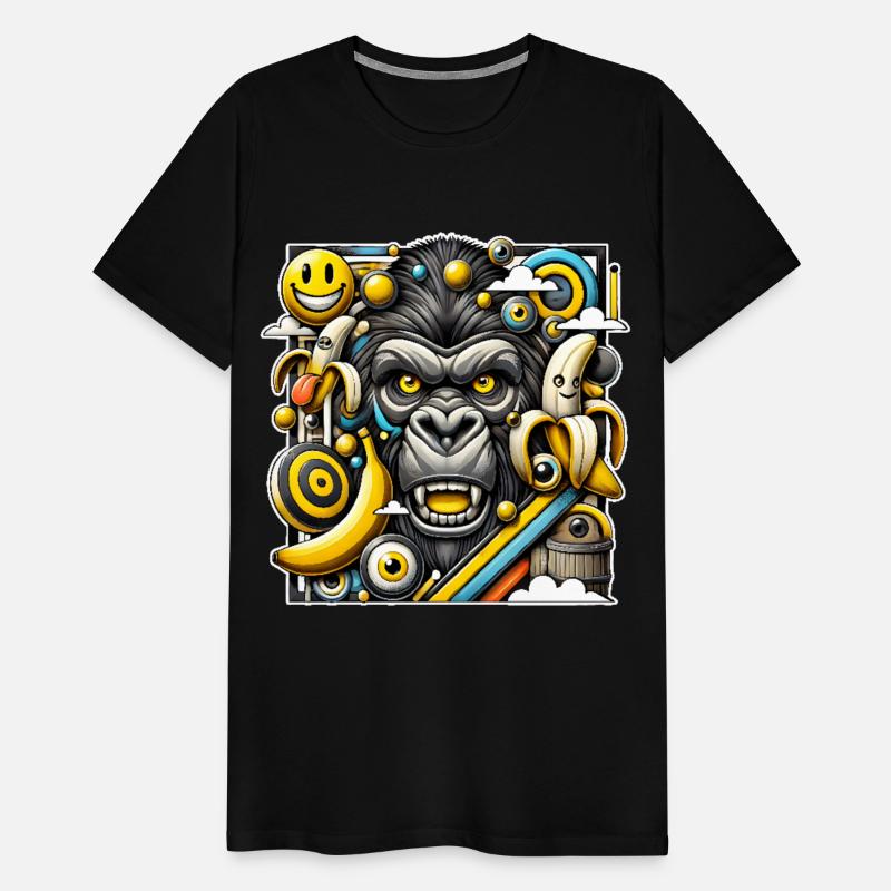 funny Funky Gorilla Pop Art Illustration