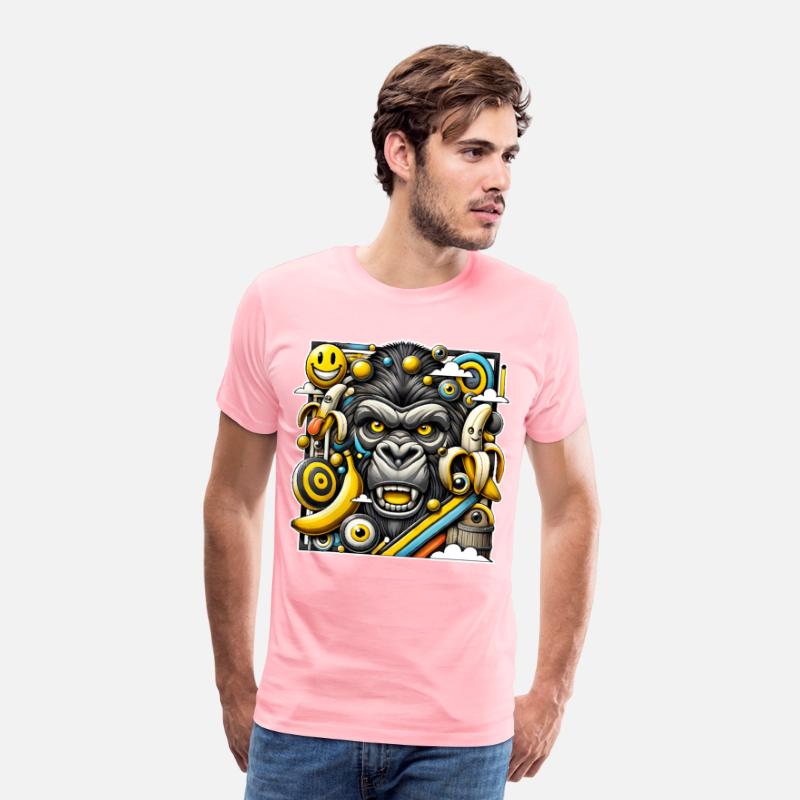 funny Funky Gorilla Pop Art Illustration