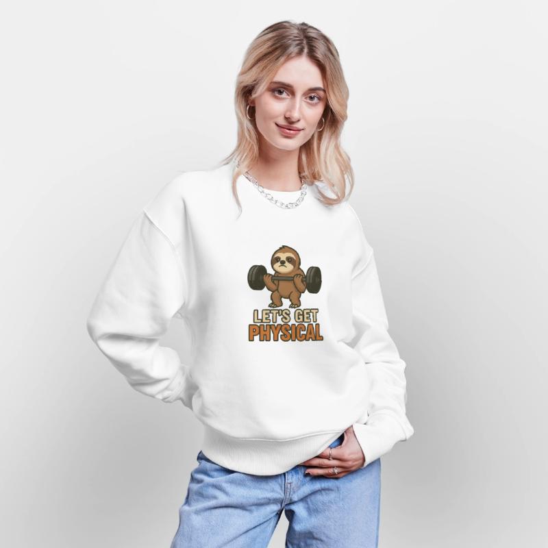 Funny Gym Sloth Design Lazy Lifter Workout Fun