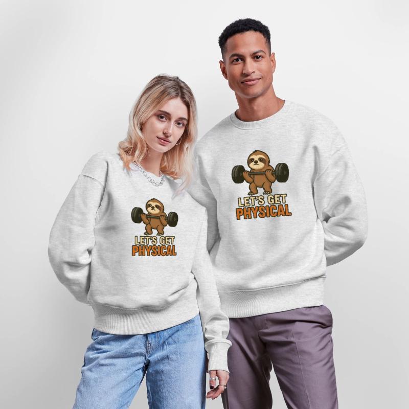 Funny Gym Sloth Design Lazy Lifter Workout Fun