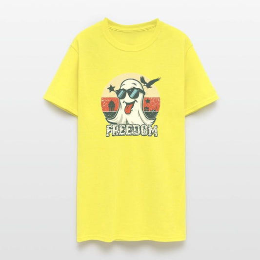 Funny Retro Ghost Patriotic Freedom Vintage Americ