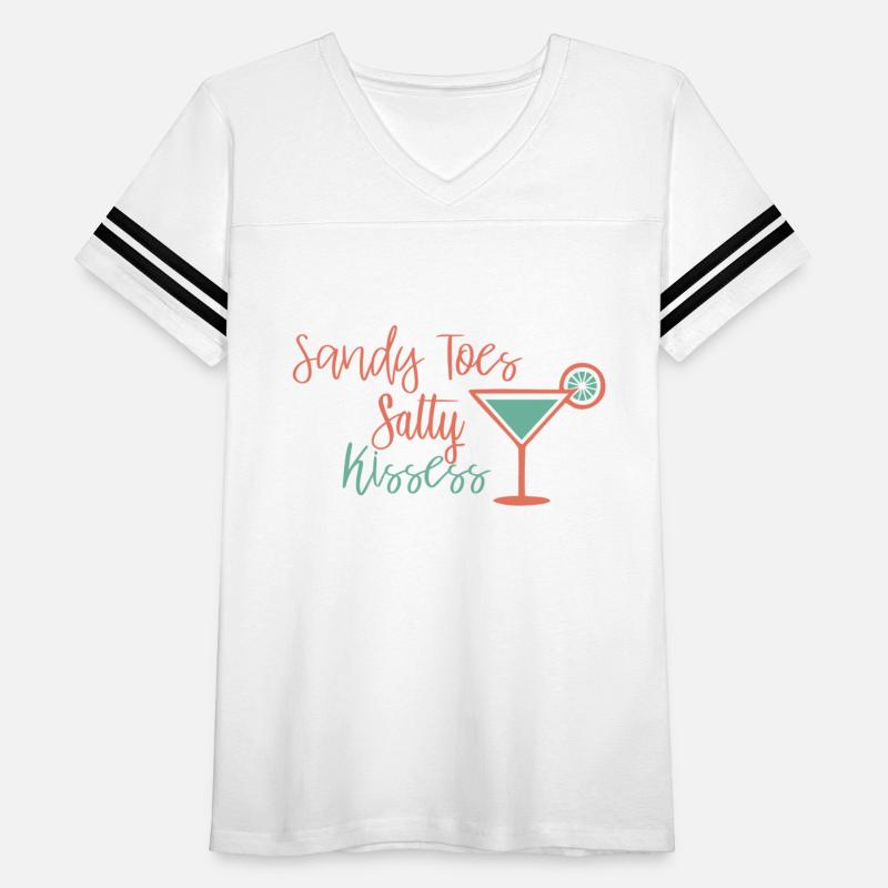 Funny "Sandy Toes Salty Kissess" Beach T-Shirt