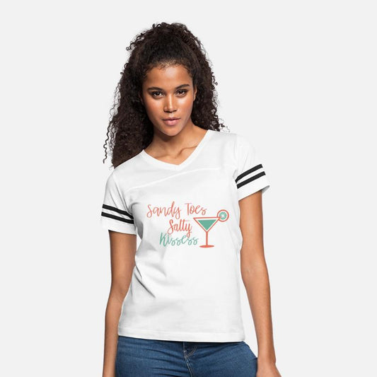 Funny "Sandy Toes Salty Kissess" Beach T-Shirt