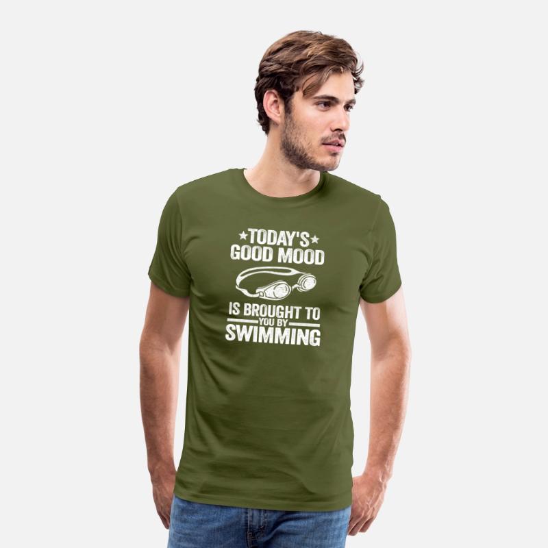Funny Swimmer Team Gift Good Mood By Swimming