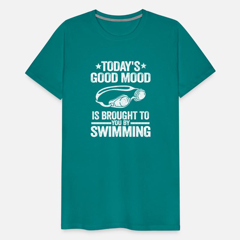 Funny Swimmer Team Gift Good Mood By Swimming