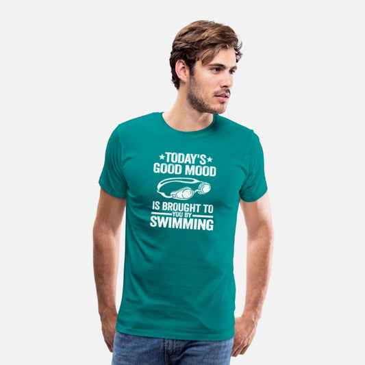 Funny Swimmer Team Gift Good Mood By Swimming