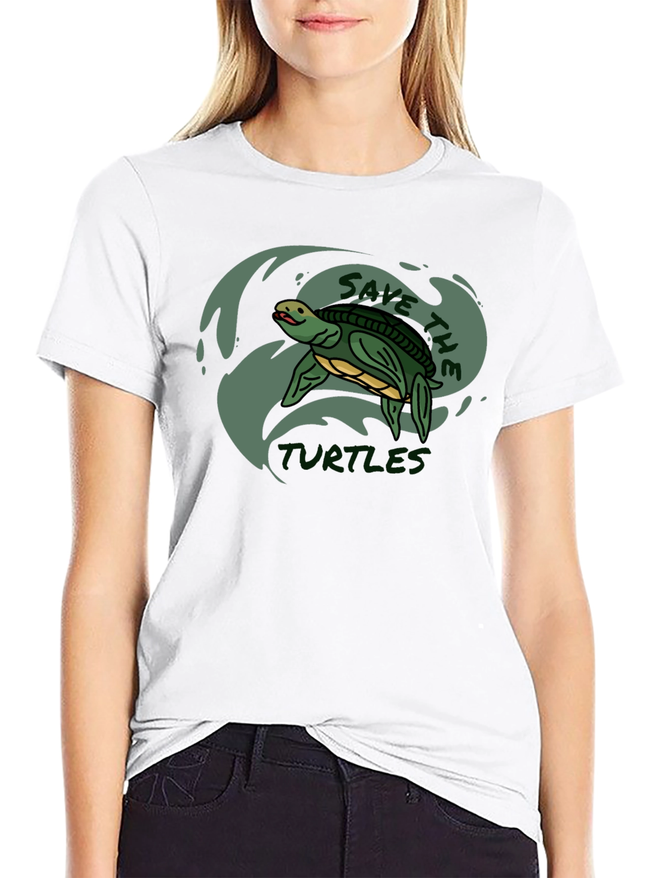 Save the Turtles Graphic T-Shirt